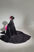 Black cape with collar